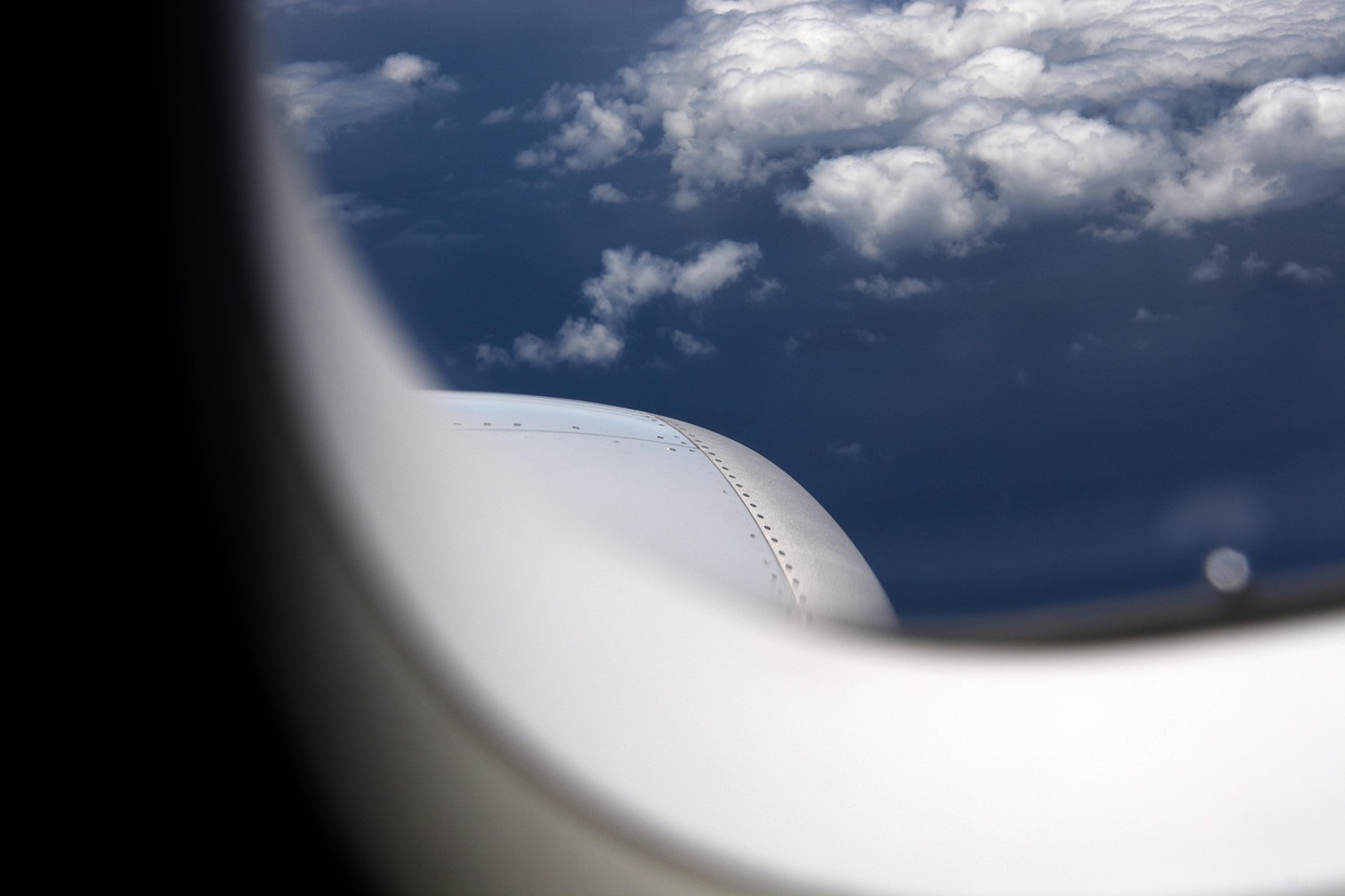 sky, aviation, airplane, aircraft, flight, nature, traveling, airplane window